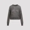 Brunello Cucinelli Women's Mohair Lame Sweater In Grey