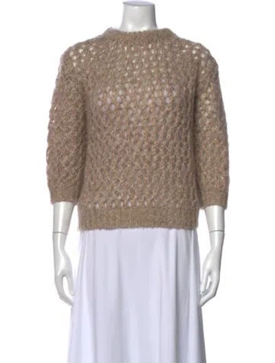 Pre-owned Brunello Cucinelli Mohair Patterned Sweater