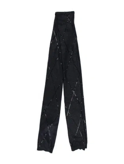 Pre-owned Brunello Cucinelli Mohair Scarf In Blue