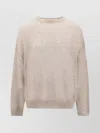 Brunello Cucinelli Mohair Sequin Knit Sweater In Neutral
