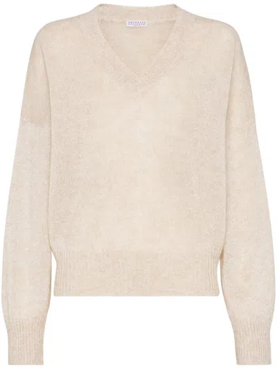 BRUNELLO CUCINELLI BRUNELLO CUCINELLI MOHAIR SPARKLING WOOL SWEATER