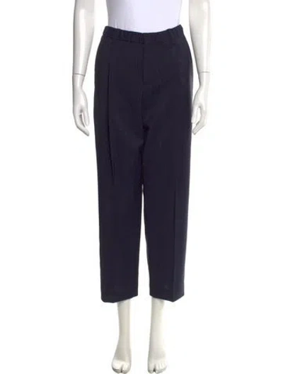 Pre-owned Brunello Cucinelli Mohair Straight Leg Pants W/ Tags In Blue