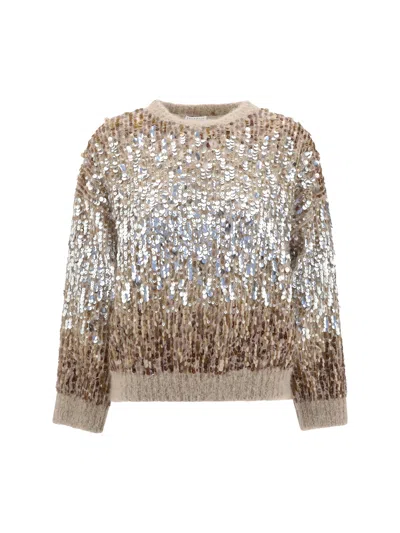 Brunello Cucinelli Mohair Sweater In Multi