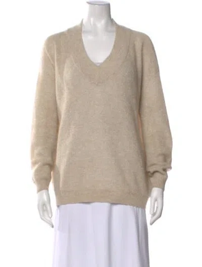 Pre-owned Brunello Cucinelli Mohair V-neck Sweater
