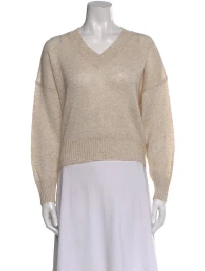 Pre-owned Brunello Cucinelli Mohair V-neck Sweater