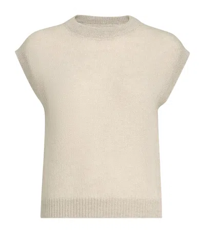 Brunello Cucinelli Mohair-blend Sweater Vest In Multi