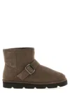 Brunello Cucinelli Shearling-lined Suede Ankle Boots