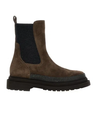 BRUNELLO CUCINELLI BRUNELLO CUCINELLI MONILE ANKLE BOOTS