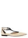 Brunello Cucinelli Pointed Flat Sandals In Beige