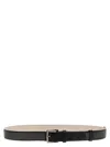 Brunello Cucinelli Bead-embellished Leather Belt In Black