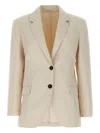 Brunello Cucinelli Blazer Monile Blazer And Suits White In Neutrals