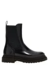 Brunello Cucinelli Chunky Sole Ankle Boots With Contrast Stitching