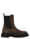 Brunello Cucinelli Chelsea Suede Ankle Boots With Precious Contour