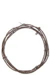 Brunello Cucinelli Strand Bracelet With Metallic Finish And Beaded Detailing
