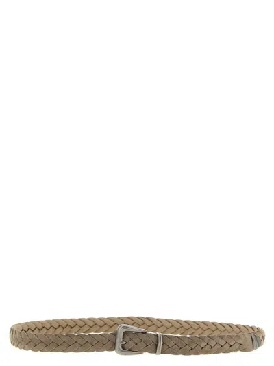 Brunello Cucinelli Monile Buckle Woven Belt