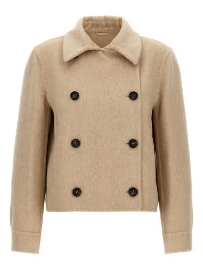 Brunello Cucinelli Monile Cashmere Double-breasted Coat