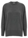 Brunello Cucinelli Cashmere Crew Neck Sweater In Gray