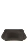 Brunello Cucinelli Chain Strap Shoulder Bag With Soft Texture In Gray