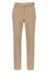 Brunello Cucinelli Cotton Trousers With Pockets And Belt Loops