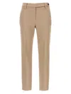 Brunello Cucinelli Cotton Trousers With Pockets And Belt Loops