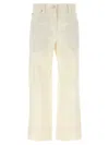 Brunello Cucinelli Crop Pants With Belt Loops And Pockets In White