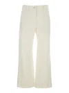 Brunello Cucinelli Crop Pants With Belt Loops And Pockets In White