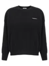 Brunello Cucinelli Cropped Sweater With Crew Neck And Decorative Detail In Black