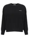 Brunello Cucinelli Cropped Sweater With Crew Neck And Decorative Detail In Black