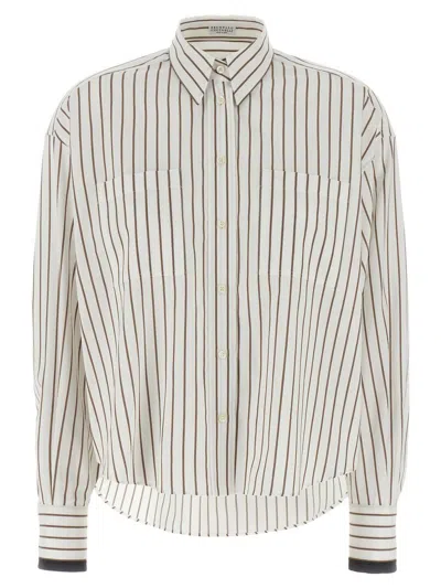 BRUNELLO CUCINELLI BRUNELLO CUCINELLI MONILE CUFFED SHIRT
