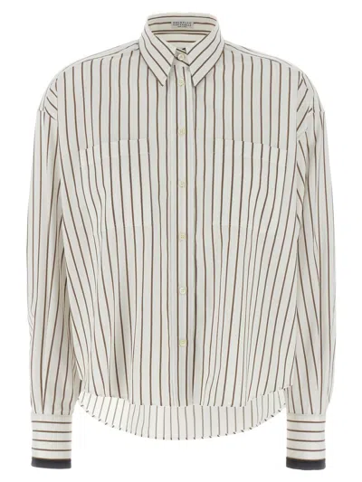 BRUNELLO CUCINELLI BRUNELLO CUCINELLI MONILE CUFFED SHIRT