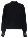 Brunello Cucinelli Ribbed High Neck Sweater With Cuffed Sleeves