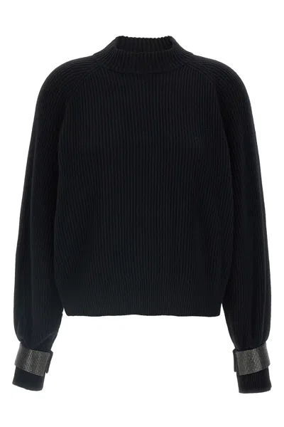 BRUNELLO CUCINELLI 'MONILE' CUFFS SWEATER