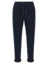 Brunello Cucinelli Joggers Featuring Elastic Waistband And Ribbed Cuffs