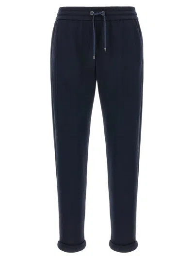 BRUNELLO CUCINELLI BRUNELLO CUCINELLI MONILE DETAIL JOGGERS WITH ADJUSTABLE WAIST