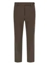 Brunello Cucinelli Belt Loop Casual Pants In Brown