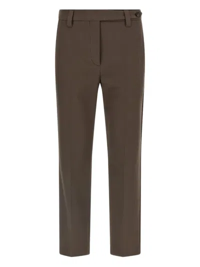 BRUNELLO CUCINELLI MONILE-DETAIL TROUSERS