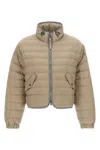 Brunello Cucinelli Beige Monile Quilted Jacket In Neutral