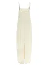 Brunello Cucinelli Strappy Dress With Slit In Back In White