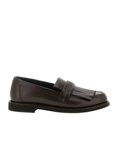 BRUNELLO CUCINELLI BRUNELLO CUCINELLI MONILE FRINGED LOAFERS