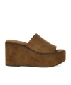Brunello Cucinelli Brown Monile Wedges In Brown