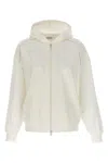 Brunello Cucinelli Gauze Cotton Hoodie With Monile Detail