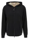 Brunello Cucinelli Women Cotton-silk Sweatshirt Topwear With Jewellery In Black