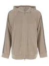 Brunello Cucinelli Monile Sweatshirt Beige In Quarzo