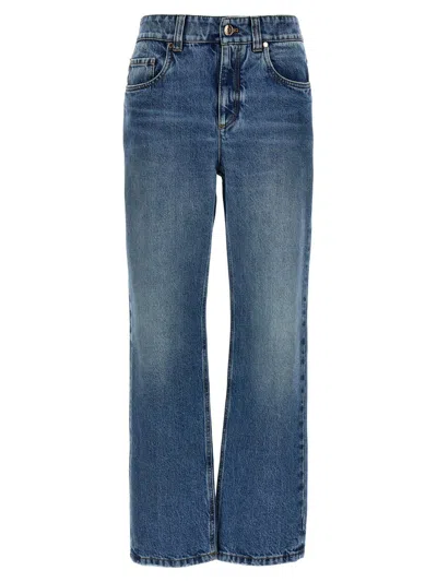 Brunello Cucinelli Monile Jeans In Blue