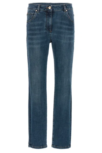 Brunello Cucinelli 'monile' Jeans In Blue