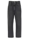 Brunello Cucinelli Black Skinny Denim Jeans In Gray