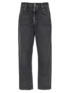 Brunello Cucinelli Black Skinny Denim Jeans In Gray
