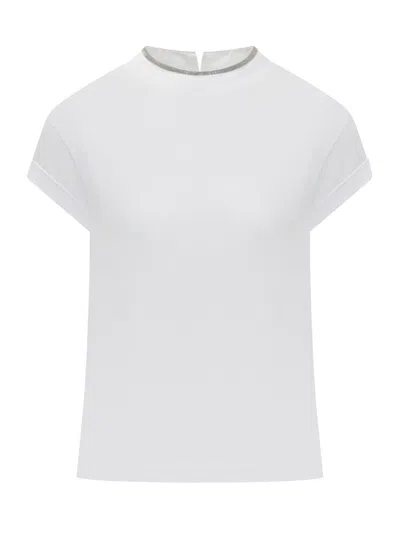 Brunello Cucinelli Monile Jersey In White