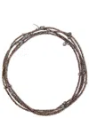 Brunello Cucinelli Strand Bracelet With Metallic Finish And Beaded Detailing