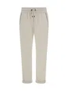 Brunello Cucinelli Pants With Embellishments In White
